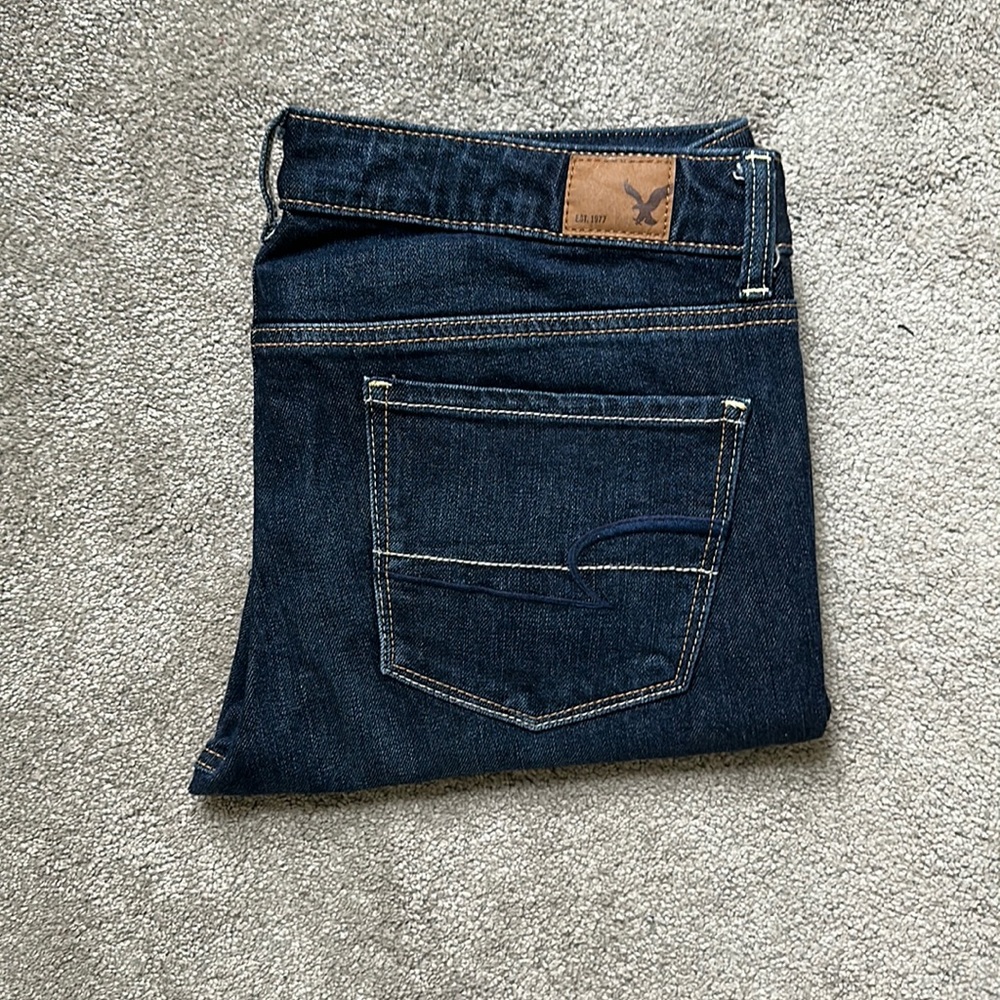 American eagle skinny dark wash jeans